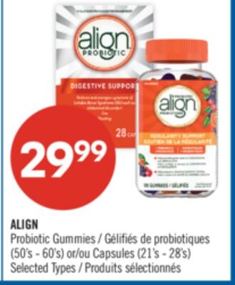 ALIGN Probiotic Gummies (50's - 60's) or Capsul…