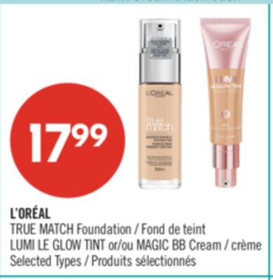 L'ORÉAL TRUE MATCH Foundation GLOW TINT or MAGI…