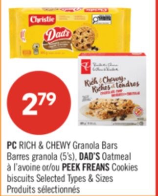 PC RICH & CHEWY Granola Bars (5's) DAD'S Oatmea…