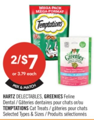 HARTZ DELECTABLES GREENIES Feline Dental or TEM…