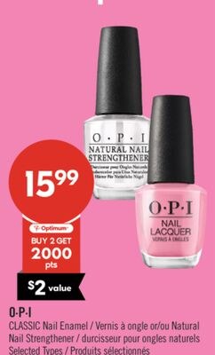O·P·I CLASSIC Nail Enamel or Natural Nail Stren…