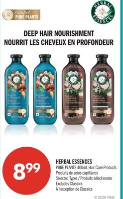 HERBAL ESSENCES PURE PLANTS 400mL. Hair Care Pr…