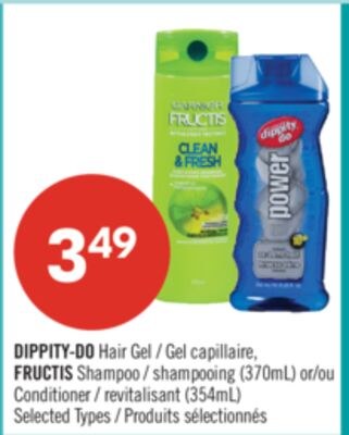 DIPPITY-DO Hair Gel, FRUCTIS Shampoo (370mL) or…