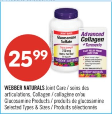 WEBBER NATURALS Joint Care, Collagen or Glucosa…