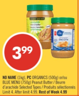 NO NAME (1kg), PC ORGANICS (500g) or BLUE MENU …