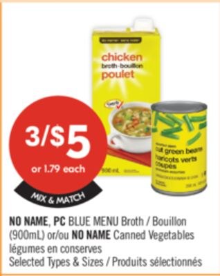 NO NAME, PC BLUE MENU Broth (900mL) or NO NAME …