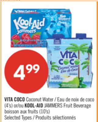 VITA COCO Coconut Water (4's) or KOOL-AID JAMME…