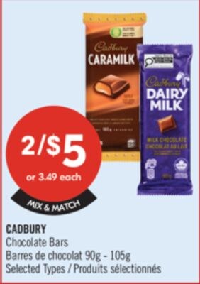 CADBURY Chocolate Bars