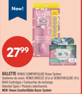 GILLETTE VENUS COMFORTGLIDE Razor System , VENU…