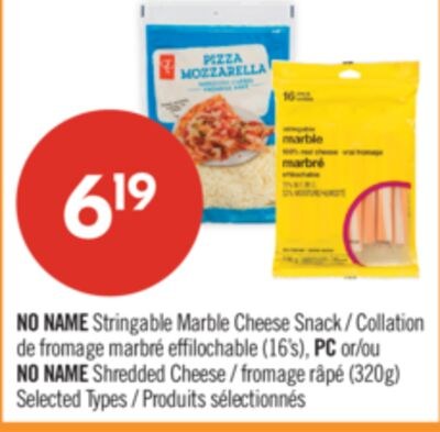 NO NAME Stringable Marble Cheese Snack (16's), …