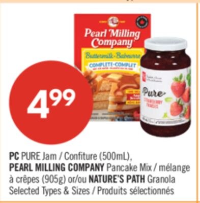 PC PURE Jam (500mL), PEARL MILLING COMPANY Panc…