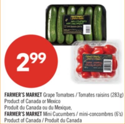 FARMER'S MARKET Grape Tomatoes (283g) FARMER'S …