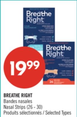 BREATHE RIGHT Bandes nasales