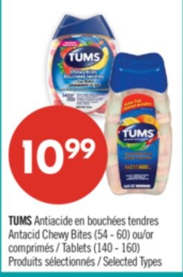 TUMS Antiacide en bouchées tendres (54 - 60) ou…