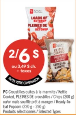 PC Croustilles cuites à la marmite PLEINES DE c…