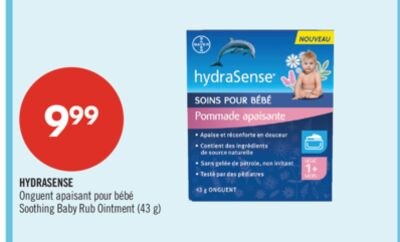 HYDRASENSE Onguent apaisant pour bébé