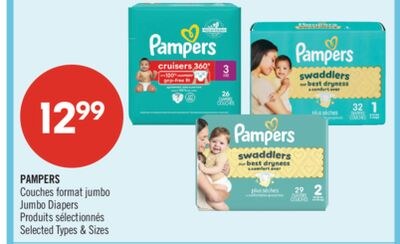 PAMPERS Couches format jumbo