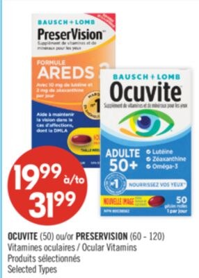 OCUVITE (50) ou PRESERVISION (60 - 120) Vitamin…