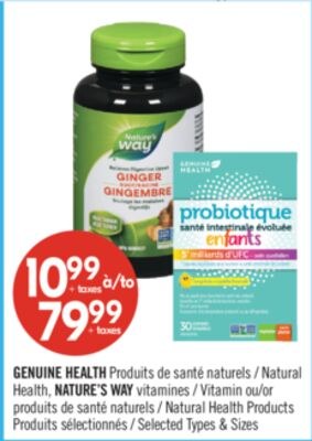 GENUINE HEALTH Produits de santé naturels, NATU…