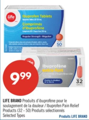 LIFE BRAND Produits d'ibuprofène pour le soulag…