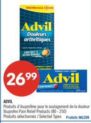 ADVIL Ibuprofen Pain Relief Products