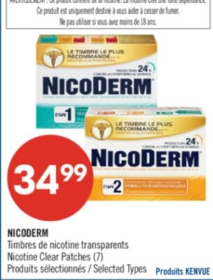 NICODERM Timbres de nicotine transparents (7)