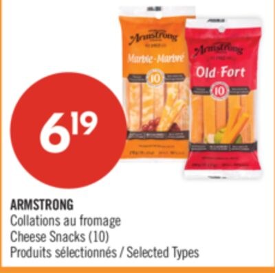 ARMSTRONG Collations au fromage