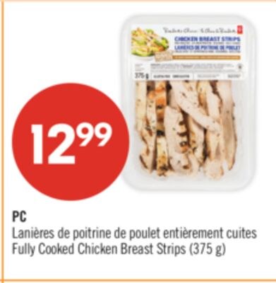 PC Lanières de poitrine de poulet entièrement c…
