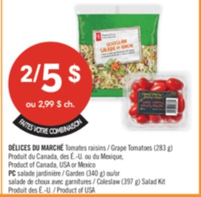 FAITES VOTRE COMBINAISON DÉLICES DU MARCHÉ Toma…