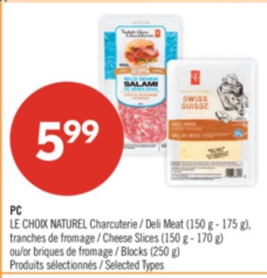 PC LE CHOIX NATUREL Charcuterie (150 g - 175 g)…