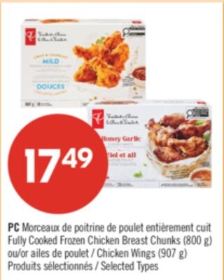 PC Morceaux de poitrine de poulet entièrement c…
