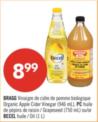 BRAGG Vinaigre de cidre de pomme biologique (94…
