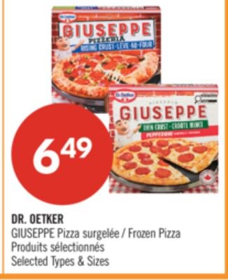 DR. OETKER GIUSEPPE Pizza surgelée