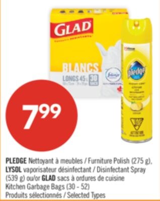 PLEDGE Nettoyant à meubles / Furniture Polish (…