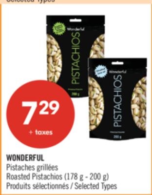 WONDERFUL Pistaches grillées