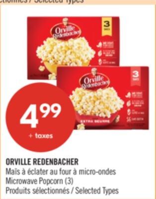 ORVILLE REDENBACHER Maïs à éclater au four à mi…