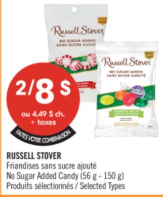 RUSSELL STOVER Friandises sans sucre ajouté