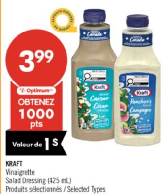 KRAFT Vinaigrette (425 mL)
