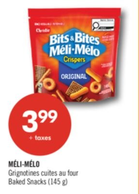 MÉLI-MÉLO Grignotines cuites au four