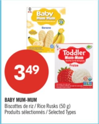 BABY MUM-MUM Biscottes de riz