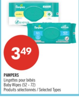 PAMPERS Lingettes pour bébés