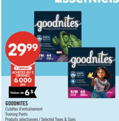 GOODNITES Culottes d'entraînement