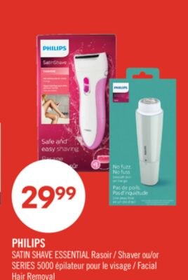 PHILIPS SATIN SHAVE ESSENTIAL Rasoir ou SERIES …