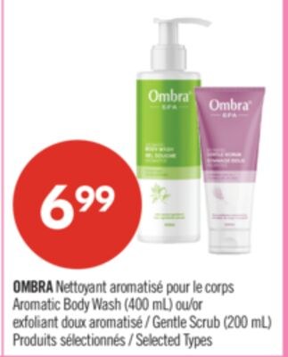 OMBRA Nettoyant aromatisé pour le corps (400 mL…