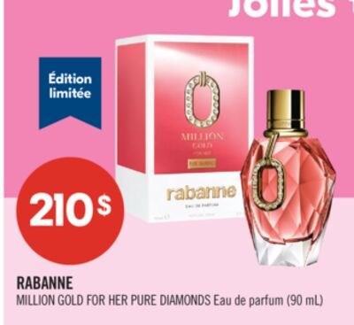 RABANNE MILLION GOLD FOR HER PURE DIAMONDS Eau …