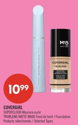 COVERGIRL SUPERCLOUD Mascara ou TRUBLEND MATTE …