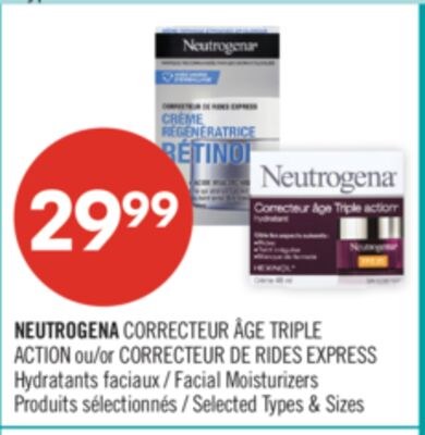 NEUTROGENA ou CORRECTEUR DE RIDES EXPRESS Hydra…