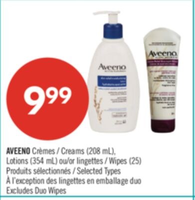 AVEENO Crèmes (208 mL), Lotions (354 mL) ou lin…