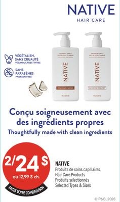 NATIVE Produits de soins capillaires