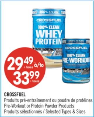 CROSSFUEL Produits pré-entrainement ou poudre d…
